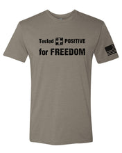 Load image into Gallery viewer, POSITIVE for FREEDOM crewneck t-shirt
